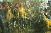 Michael Ancher i kobmandens bad en vinterdag oil painting reproduction